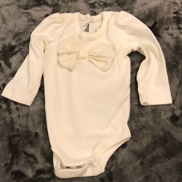 Baby Starters 3 Piece White & Gold Set - Size 6M - Picture 4 of 8